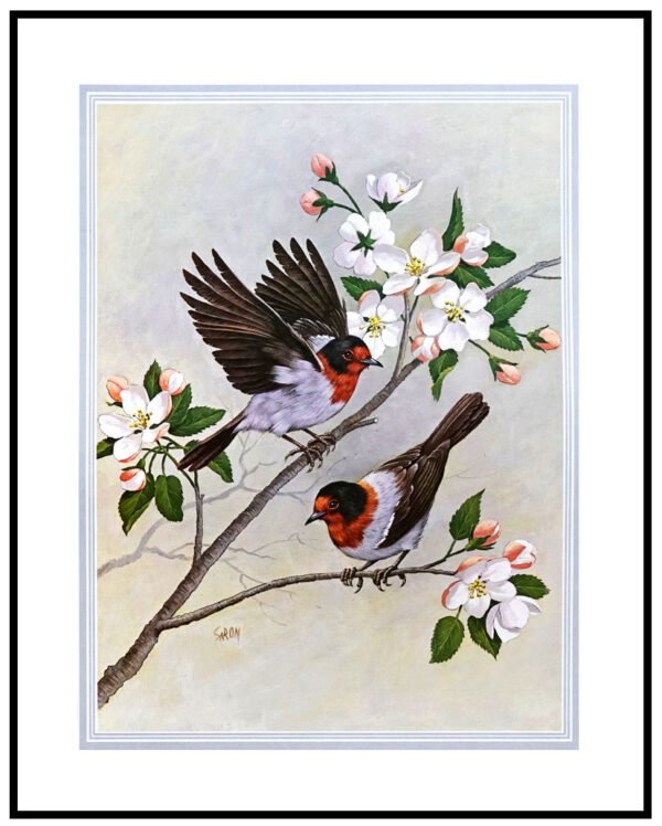 AK VH8301 Warblers & Blossoms